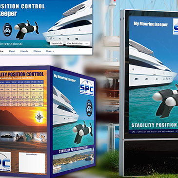 Design affiche web plv communication visuelle yachts,  Graphiste freelance 