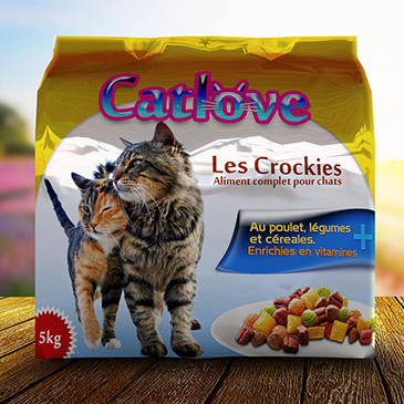 Design aliments pour chats animaux, Graphiste freelance packagings agroalimentaire